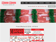 Tablet Screenshot of mercermarket.net